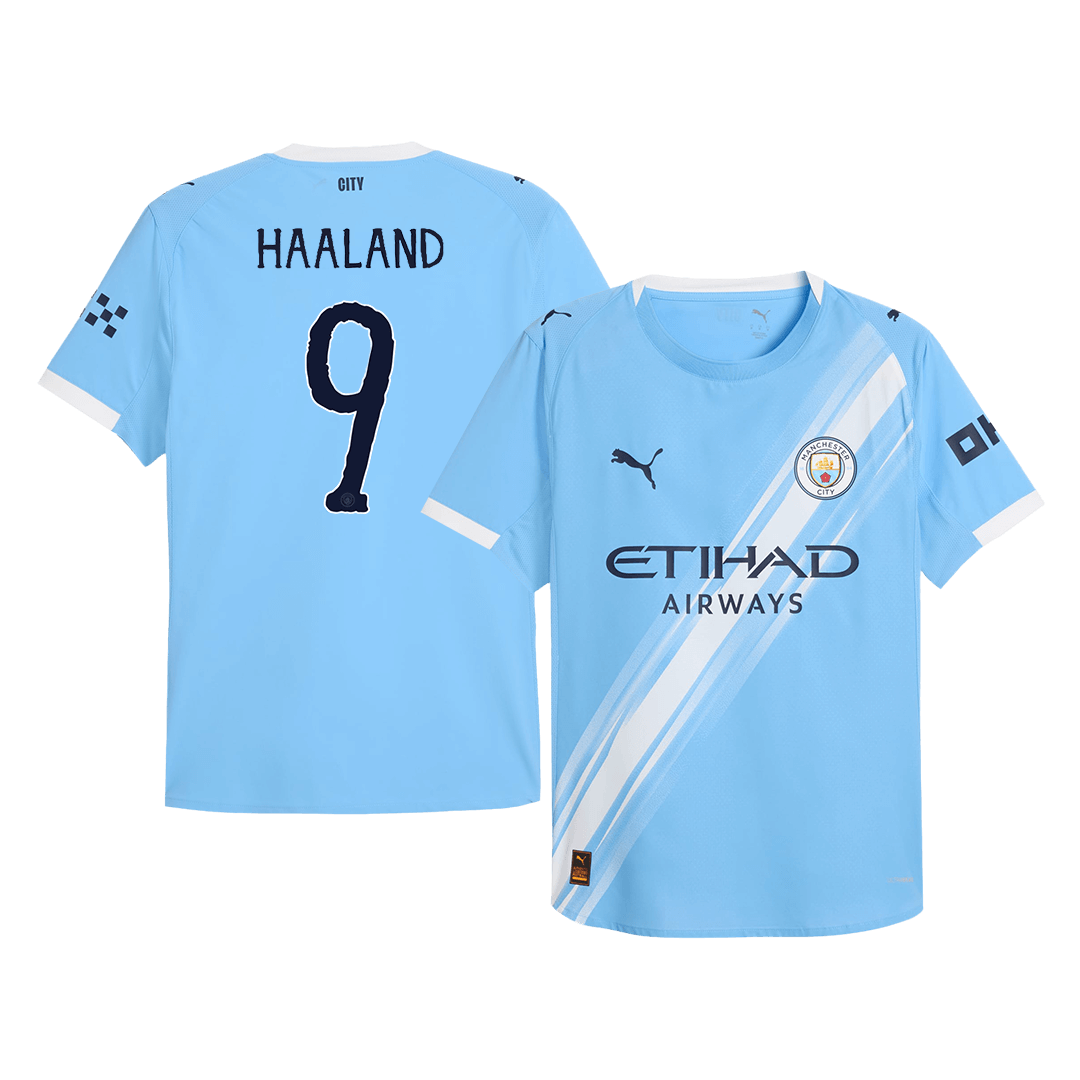 HAALAND #9 Manchester City Home Authentic Soccer Jersey 2025/26 - Club World Cup