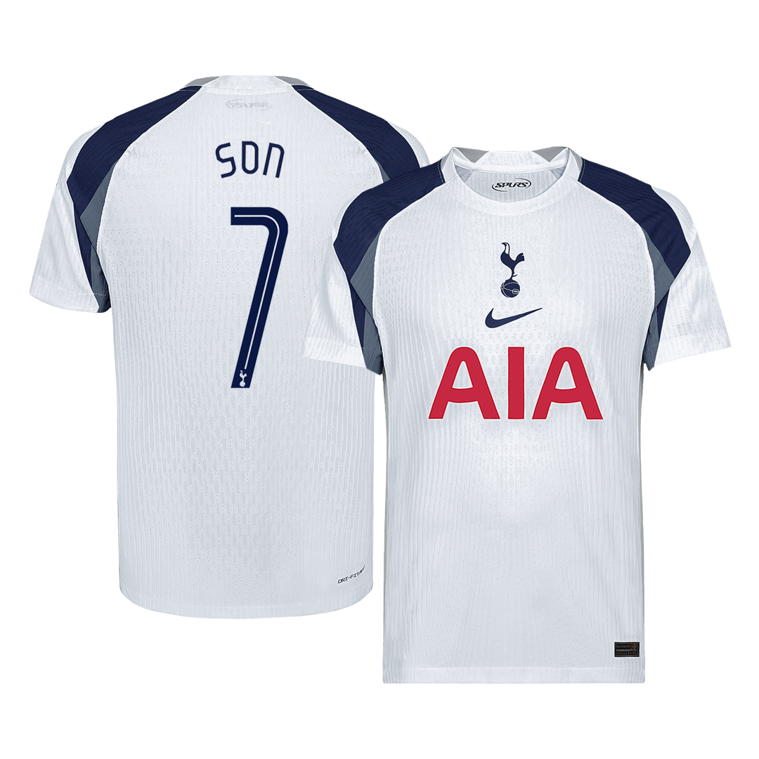 SON #7 Tottenham Hotspur Home Authentic Soccer Jersey 2025/26 - UCL