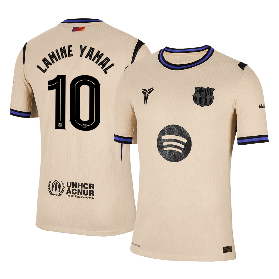 LAMINE YAMAL #10 Barcelona Away Authentic Soccer Jersey 2025/26 - UCL