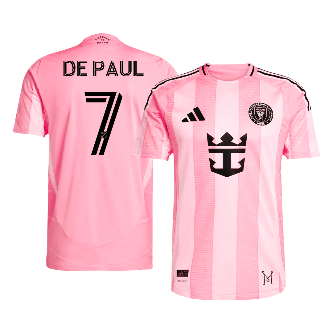 DE PAUL #7 Inter Miami CF Home Authentic Soccer Jersey 2025