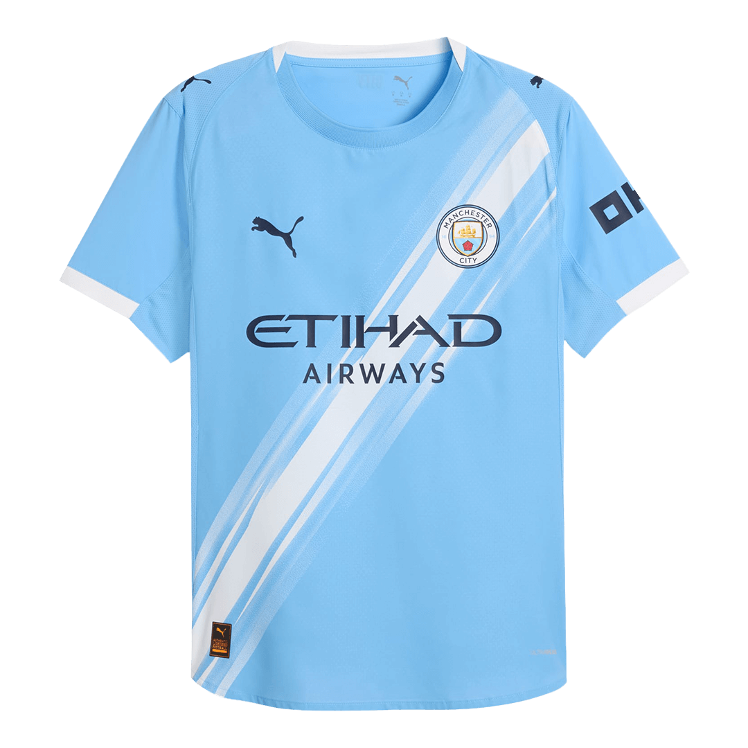 Manchester City Home Authentic Soccer Jersey 2025/26