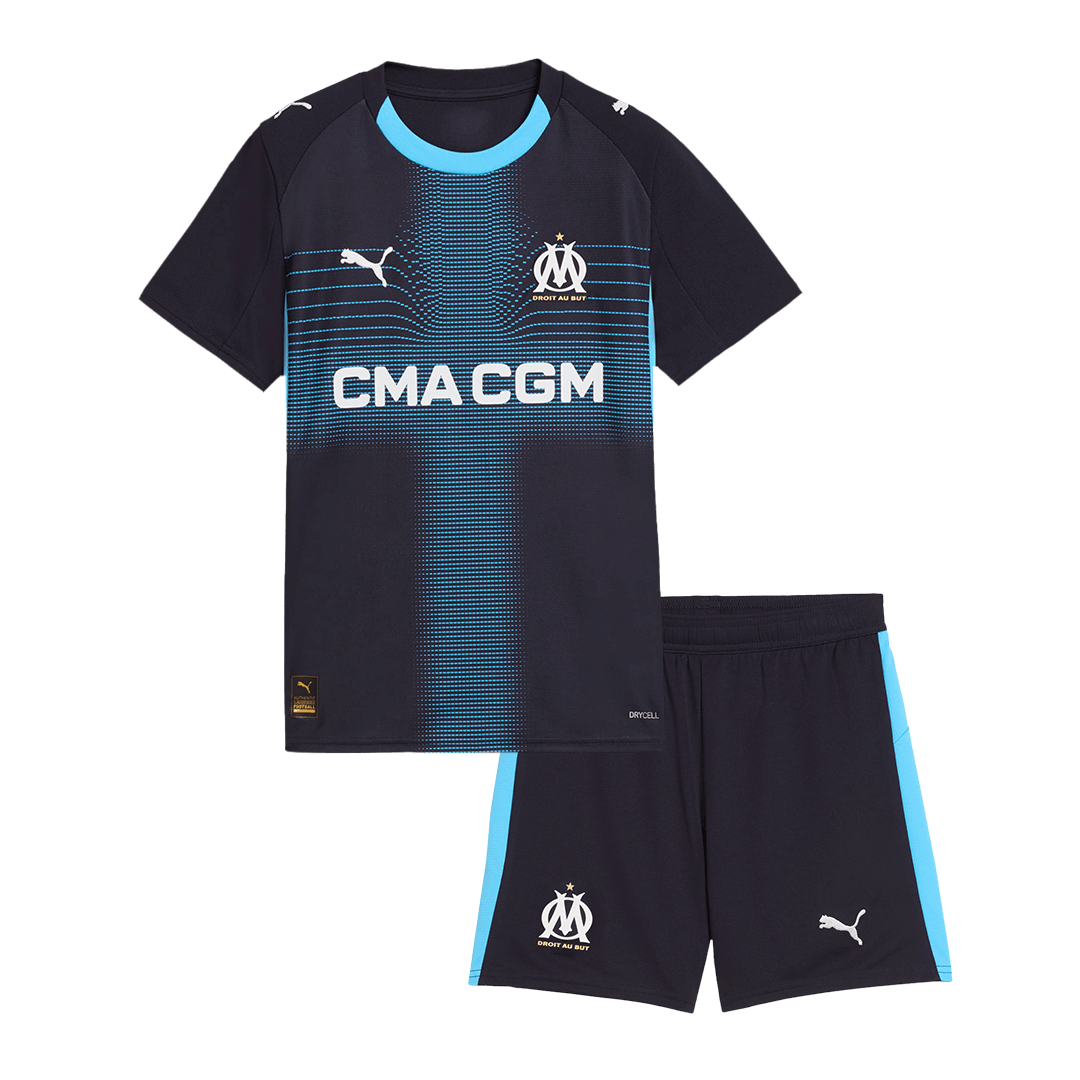 Marseille Away Kids Soccer Jerseys Kit 2025/26