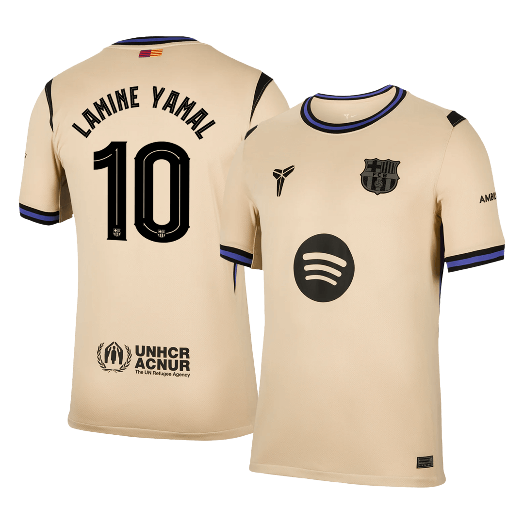 LAMINE YAMAL #10 Barcelona Away Soccer Jersey 2025/26 -UCL