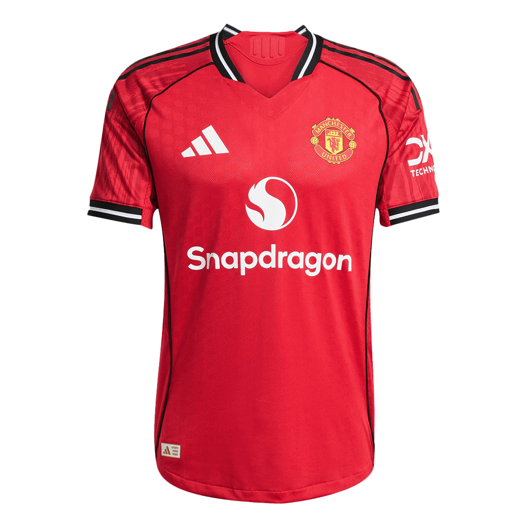 Manchester United Home Authentic Soccer Jersey 2025/26