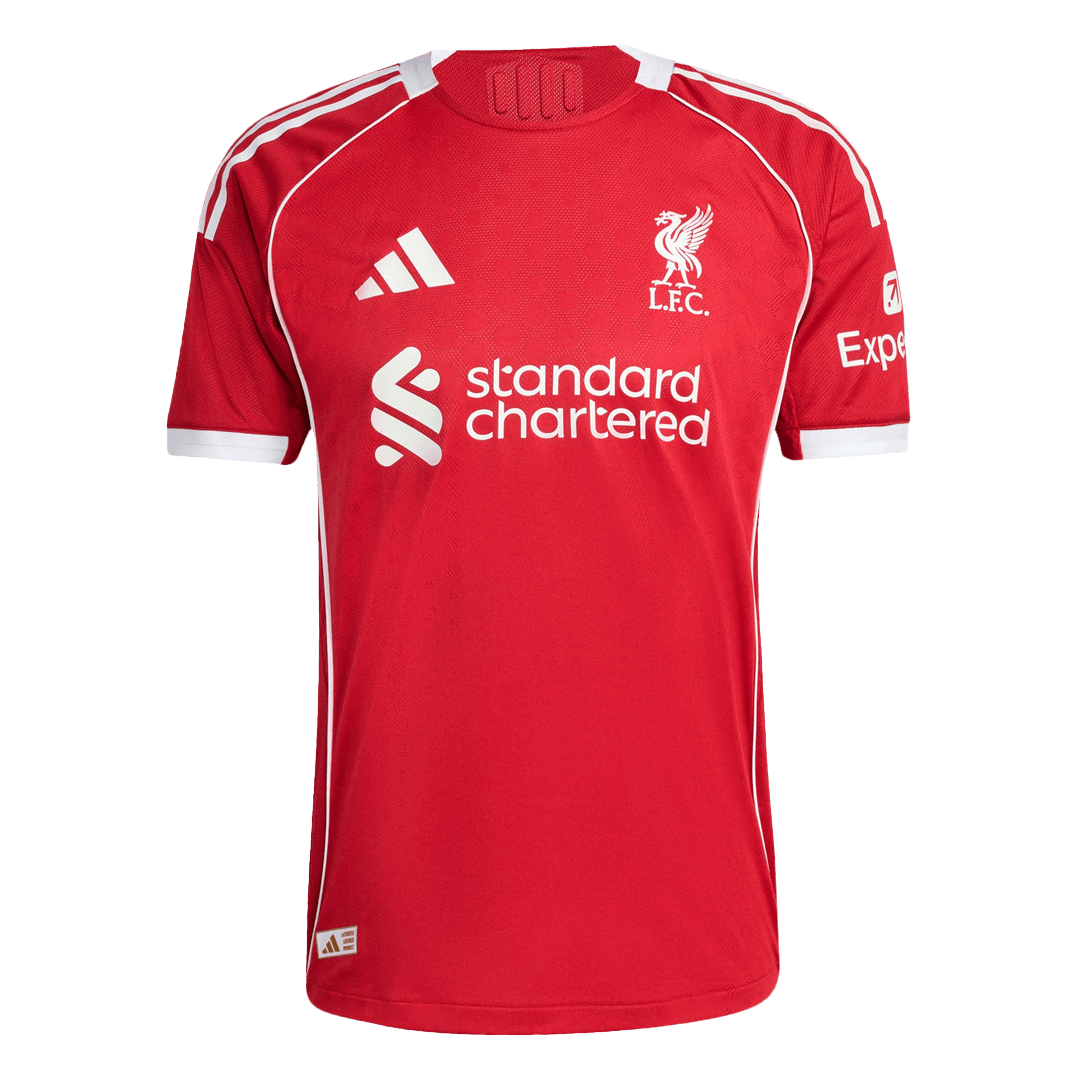 Liverpool Home Authentic Soccer Jersey 2025/26